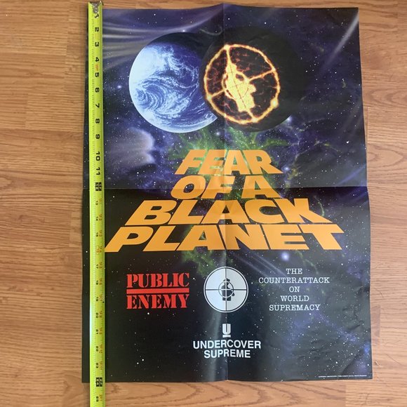 Supreme SS18 Undercover Public Enemy Fear of a Black Planet Poster (only) - Picture 1 of 3